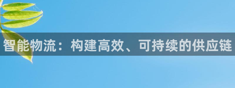 超凡国际注册网页：智能物流：构建高效