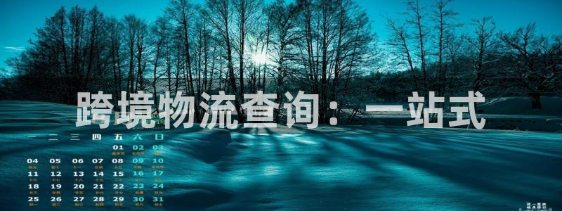 超凡国际注册教程:跨境物流查询:一站